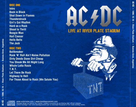 Bootlegcoverart Ac Dc Acdc 1996 10 19 Buenosairesargentina Cd 5back Bootlegcoverart Artwork Gallery
